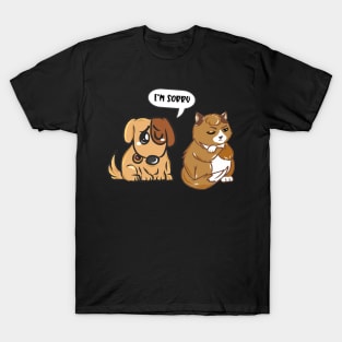 Funny Humor Sorry I'm Sorry Animals Funny T-Shirt